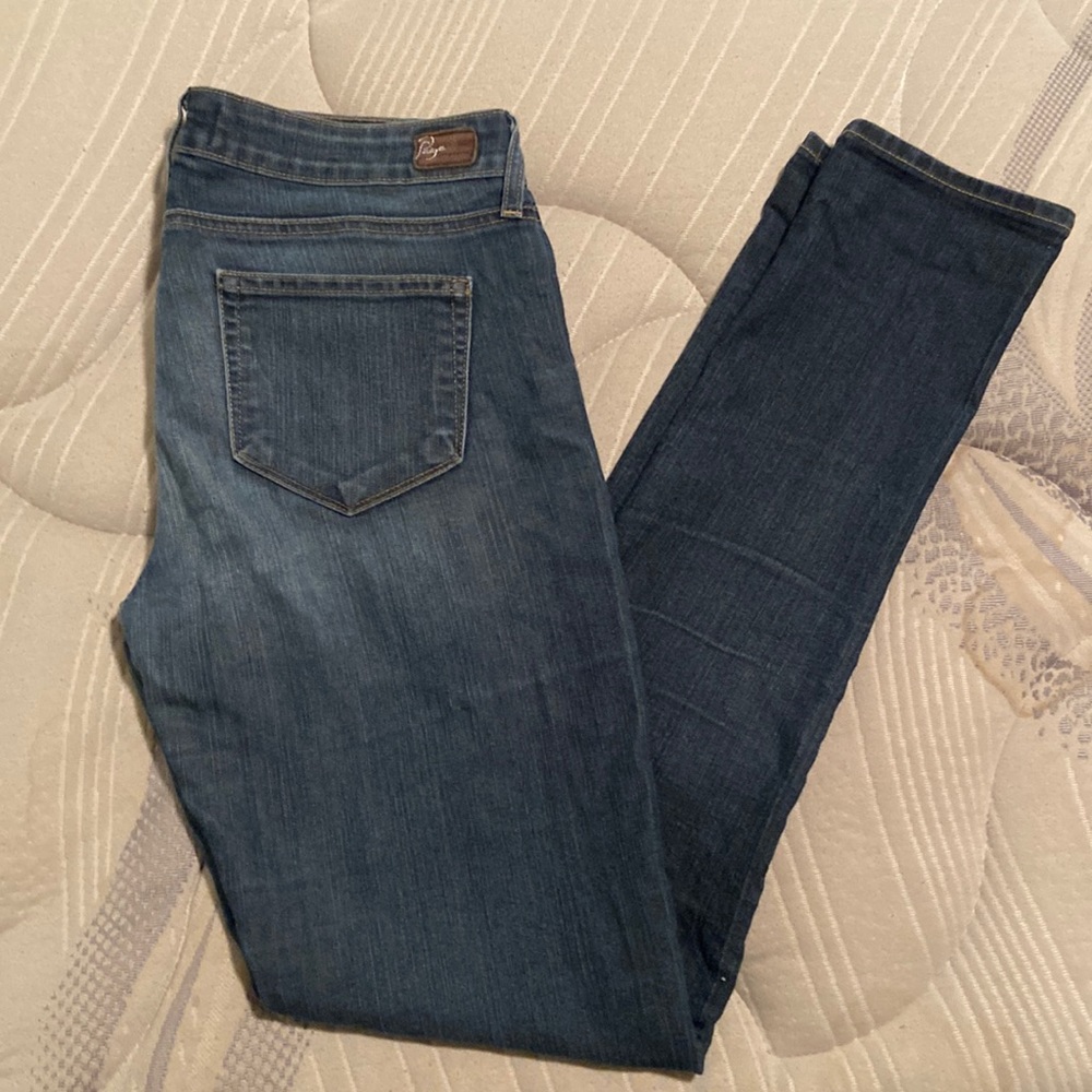Paige Denim Peg Skinny Medium Wash Jeans 29